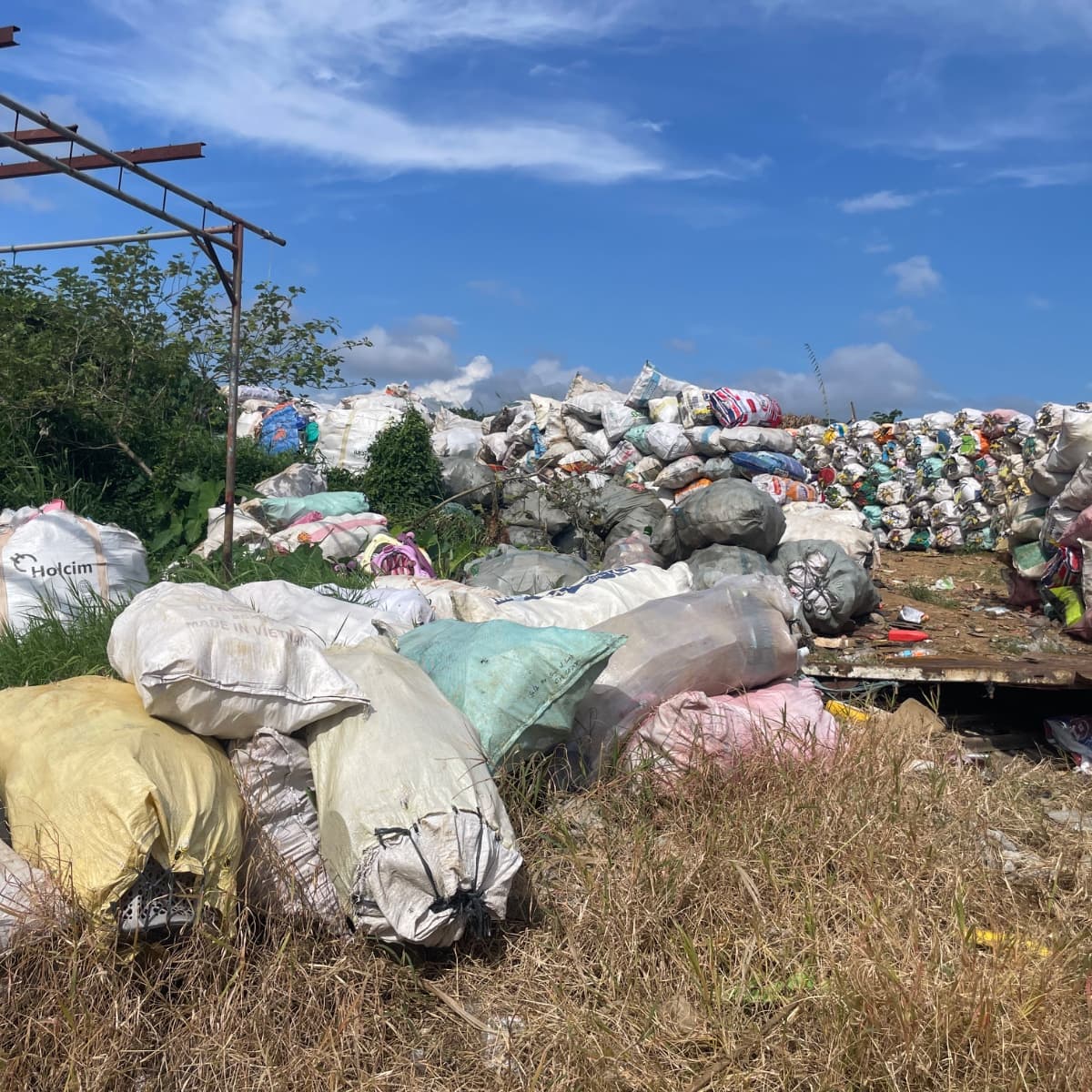 Piles of collected garbage remain at the Papandayan waste site in Marawi City.